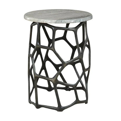 Sebastian Marble Topped Round End Table