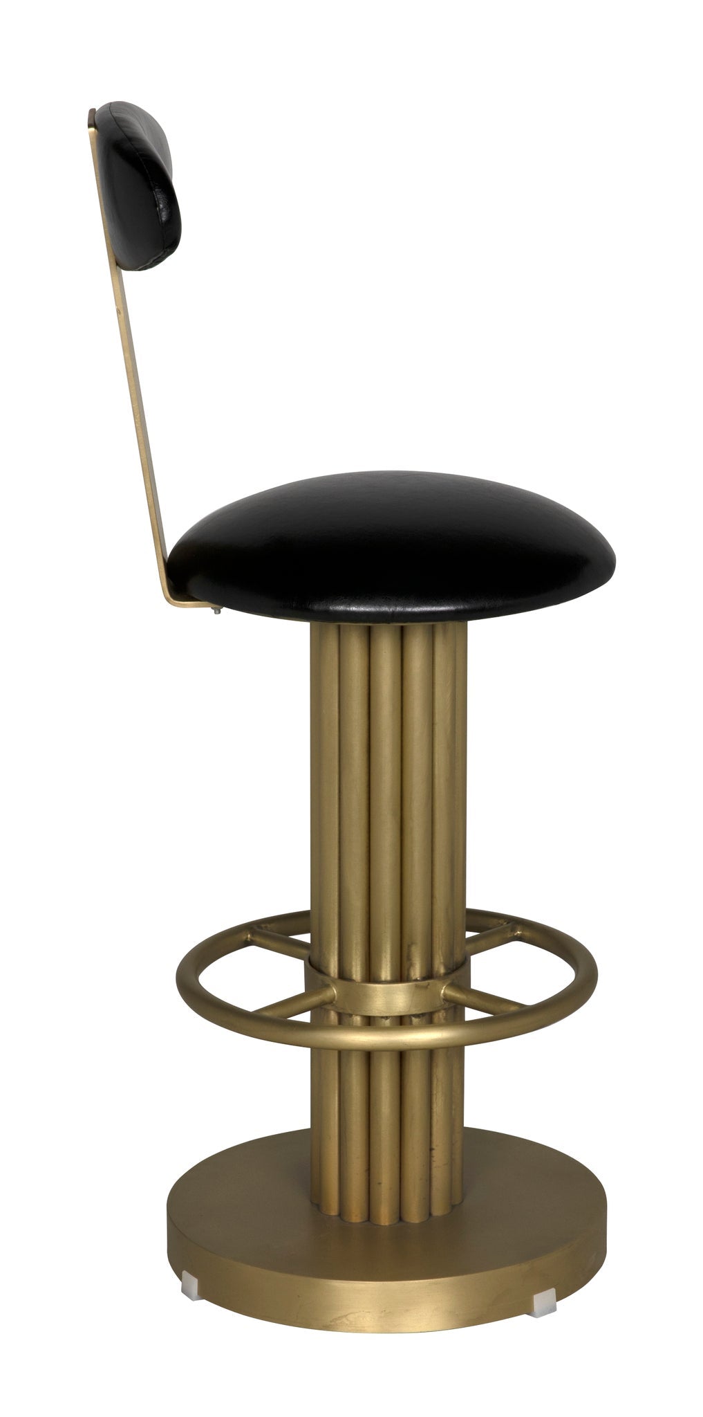 Sedes Steel Counter Stool with Brass Finish-Counter Stools-Noir-Sideboards and Things