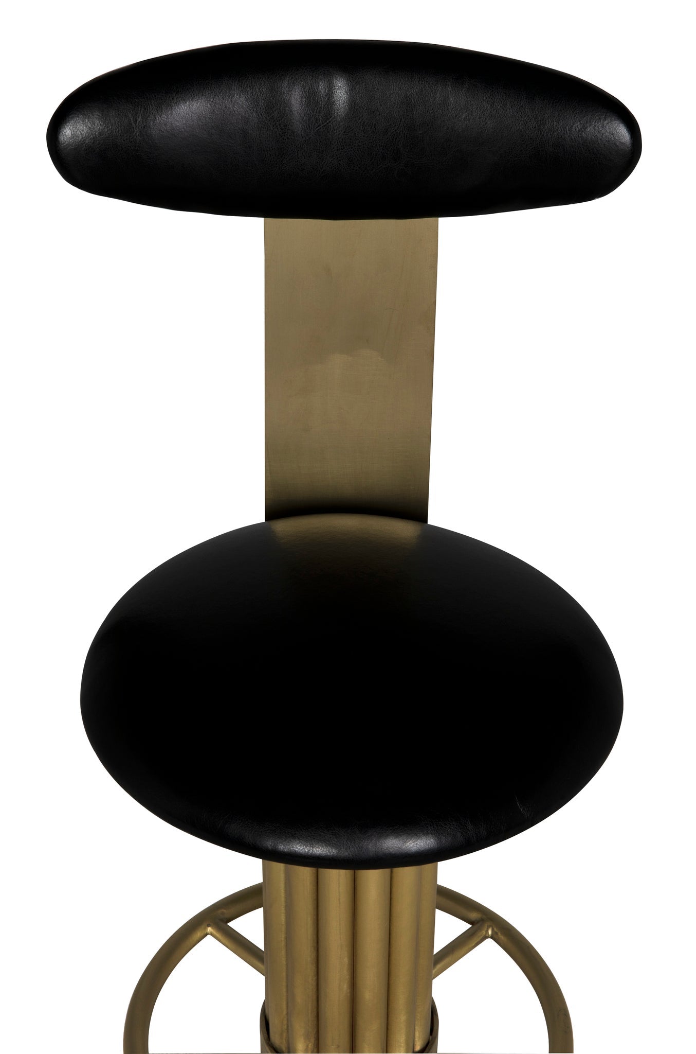 Sedes Steel Counter Stool with Brass Finish-Counter Stools-Noir-Sideboards and Things