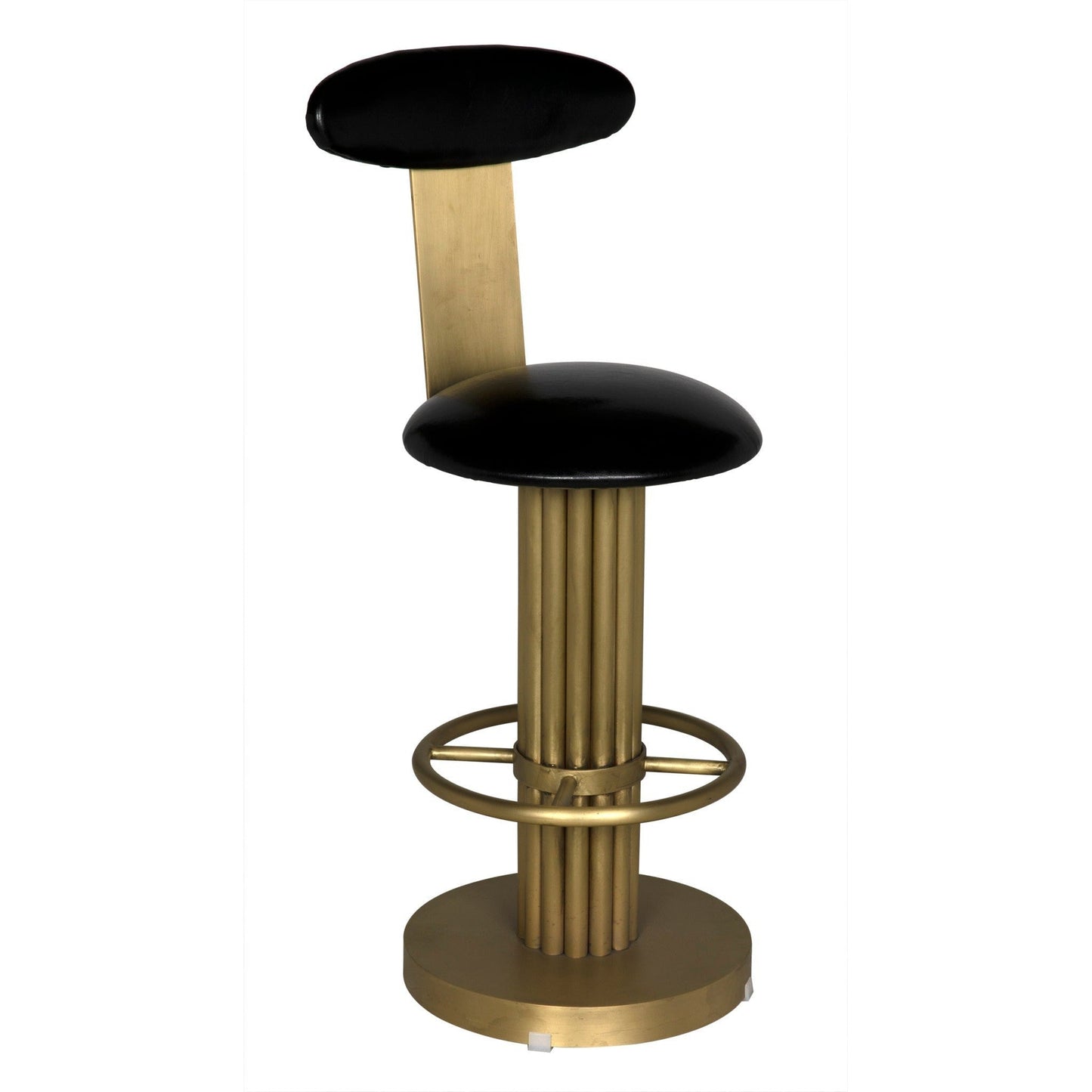 Sedes Steel Counter Stool with Brass Finish-Counter Stools-Noir-Sideboards and Things