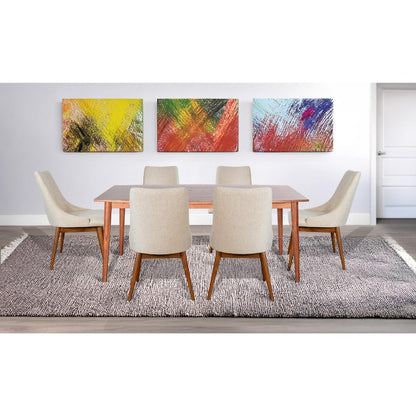 Sunny D Sedona Mid-Century Wood Dining Set