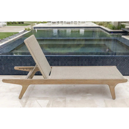 Sedona Modern Teak Outdoor Lounge Chaise -- view 4