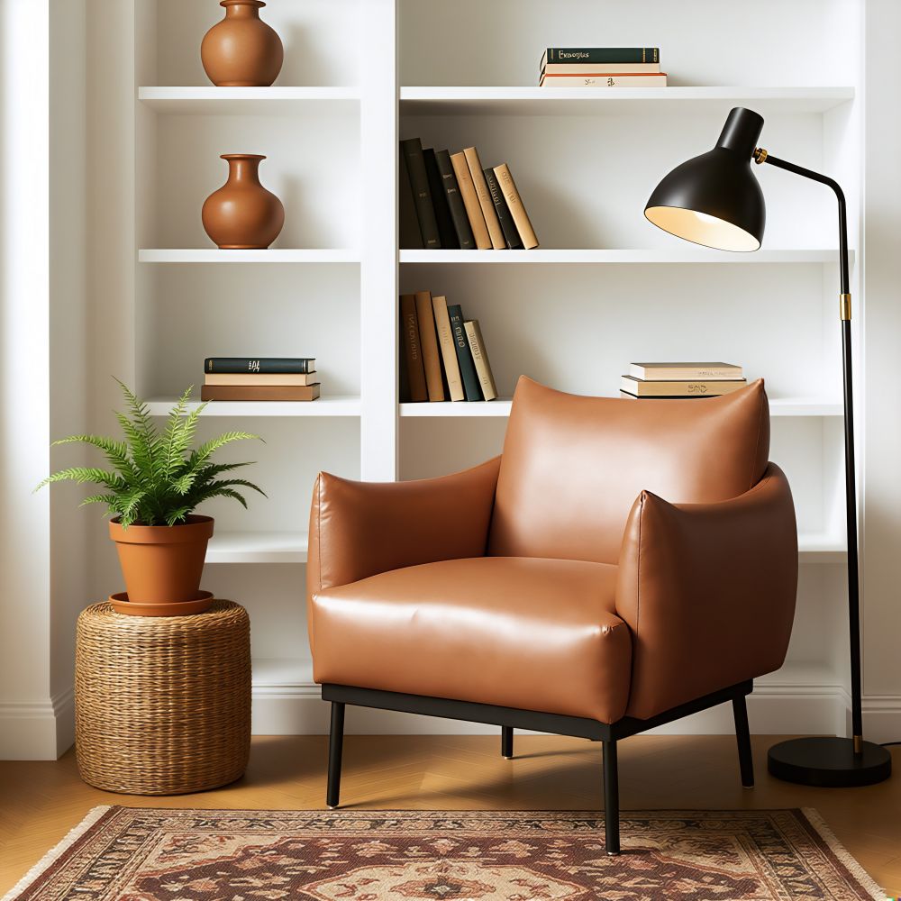 Zuo Modern Sekil Faux Leather Club Chair