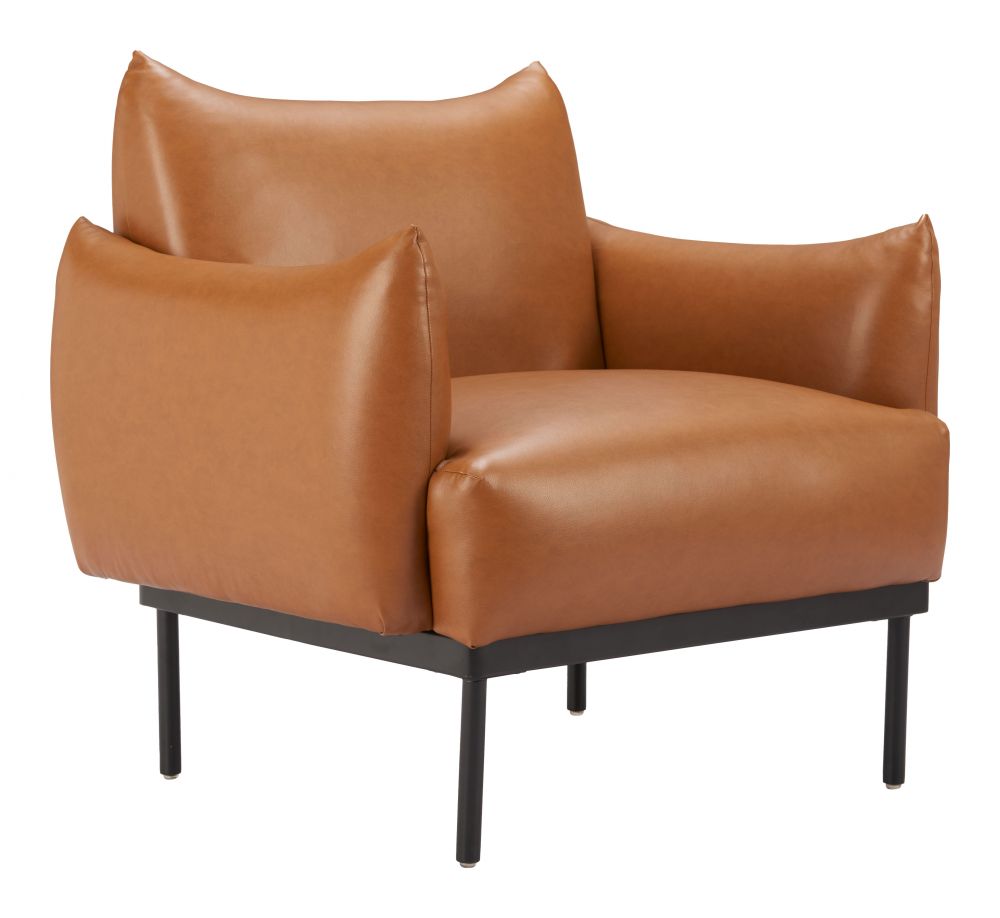 Zuo Modern Sekil Faux Leather Club Chair
