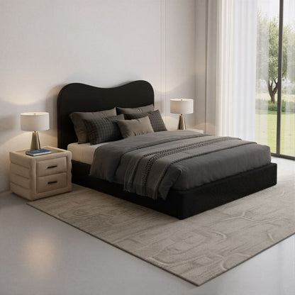 Zuo Modern Sele Black Velvet Modern Bed