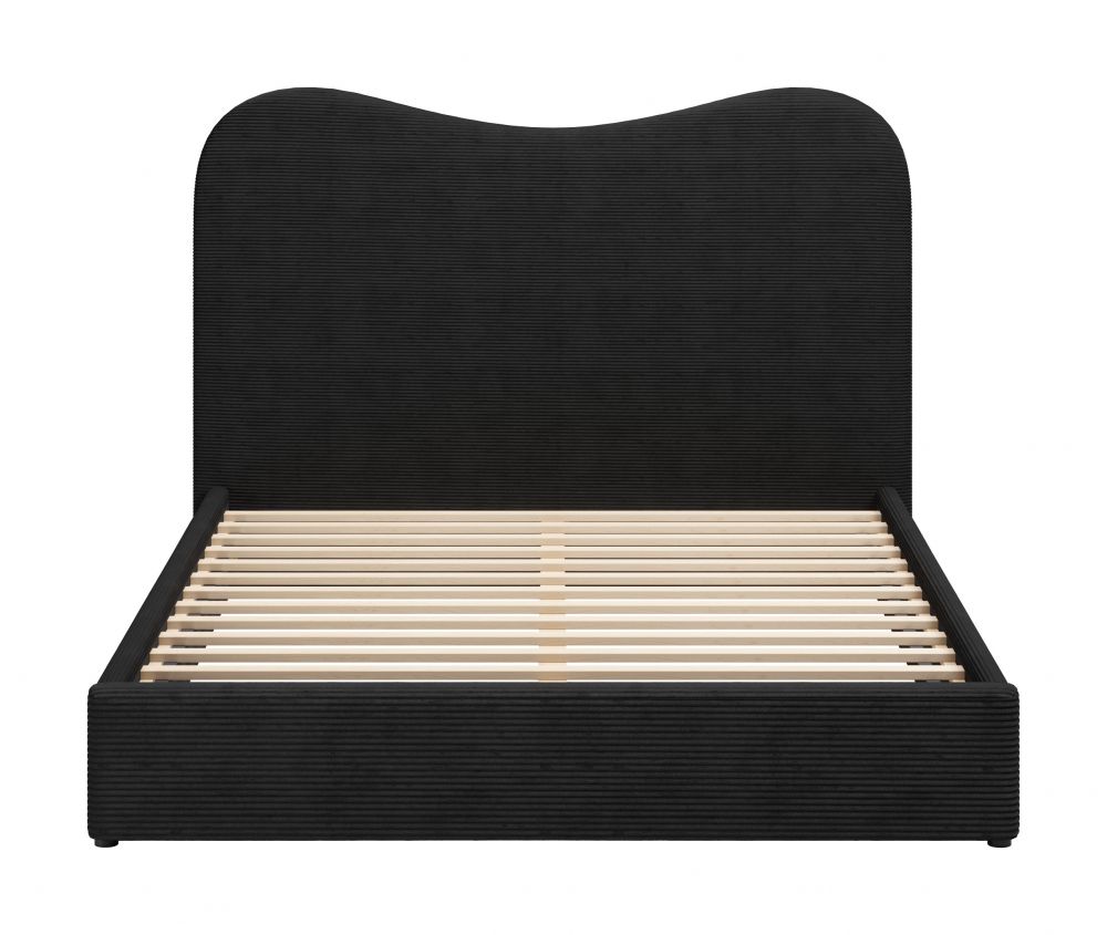 Zuo Modern Sele Black Velvet Modern Bed