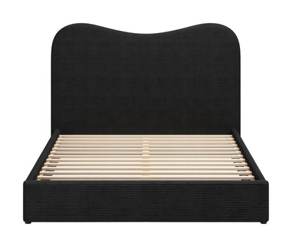 Zuo Modern Sele Black Velvet Modern Bed