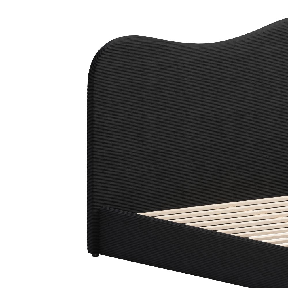 Zuo Modern Sele Black Velvet Modern Bed