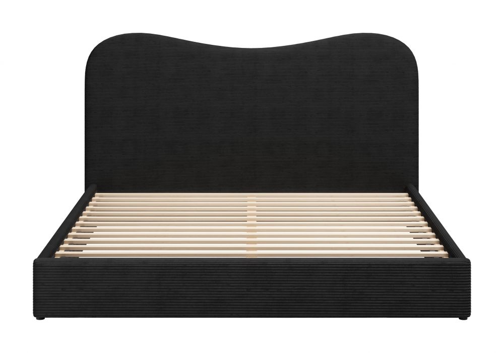 Zuo Modern Sele Black Velvet Modern Bed