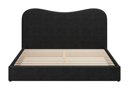 Zuo Modern Sele Black Velvet Modern Bed