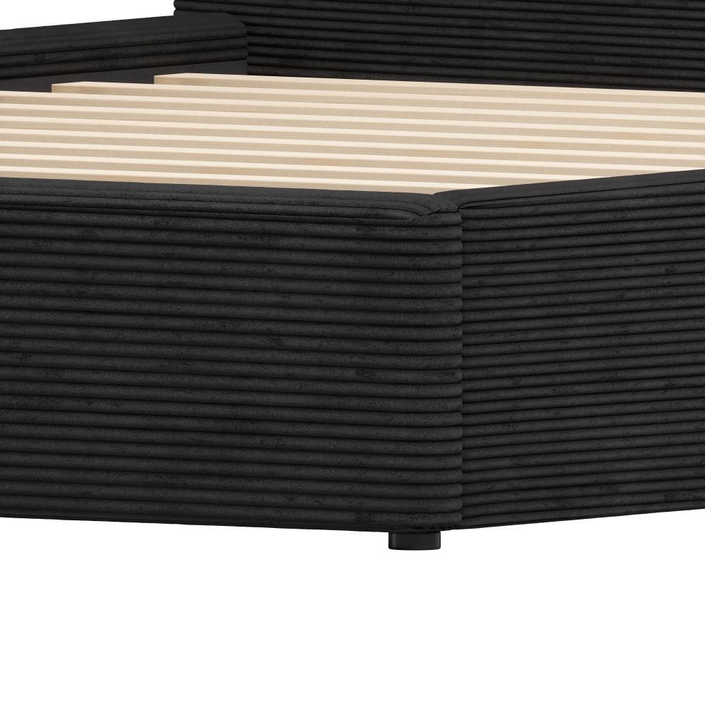Zuo Modern Sele Black Velvet Modern Bed