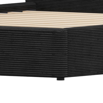 Zuo Modern Sele Black Velvet Modern Bed