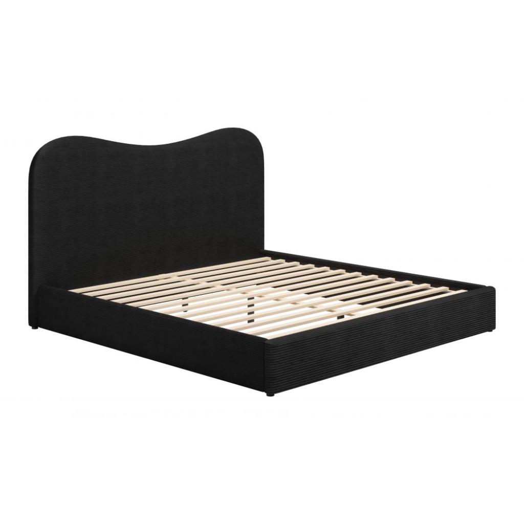 Zuo Modern Sele Black Velvet Modern Bed