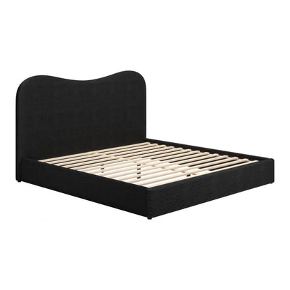 Zuo Modern Sele Black Velvet Modern Bed