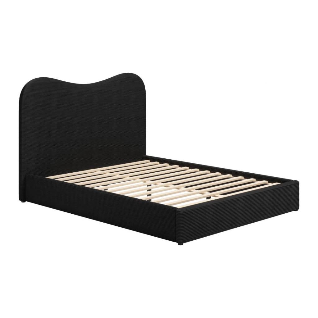 Zuo Modern Sele Black Velvet Modern Bed