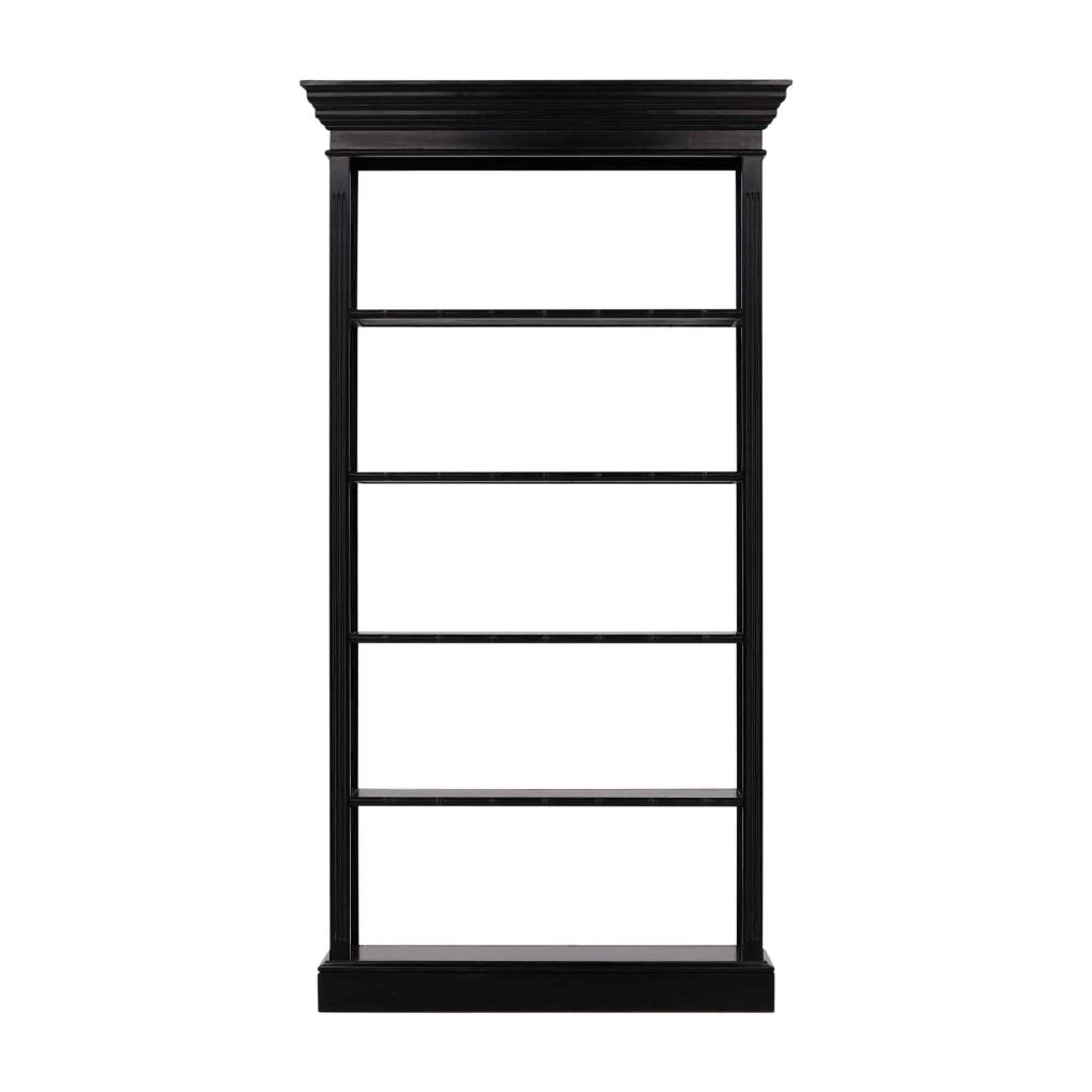 Selma Bamboo Hand-Applied Black Etagere