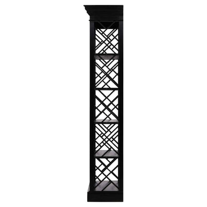 Selma Bamboo Hand-Applied Black Etagere