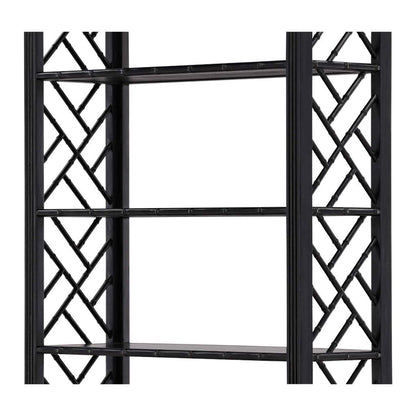 Selma Bamboo Hand-Applied Black Etagere