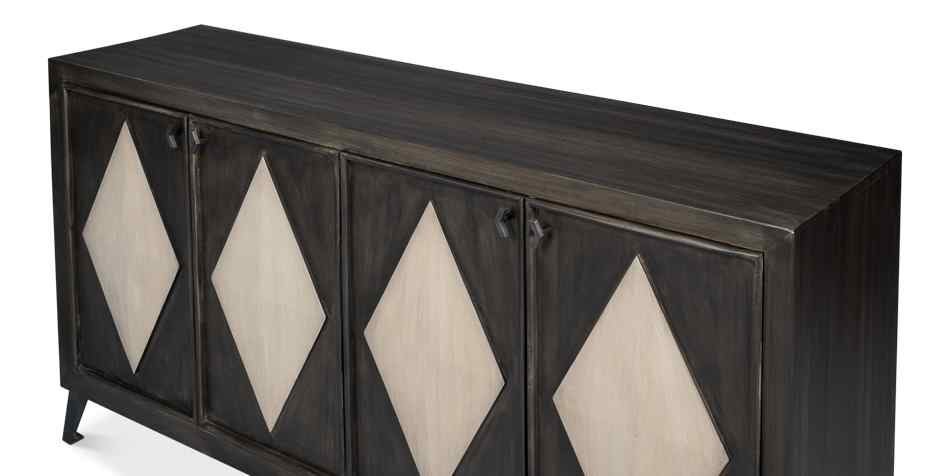 Selma Four Doors Wood Sideboard