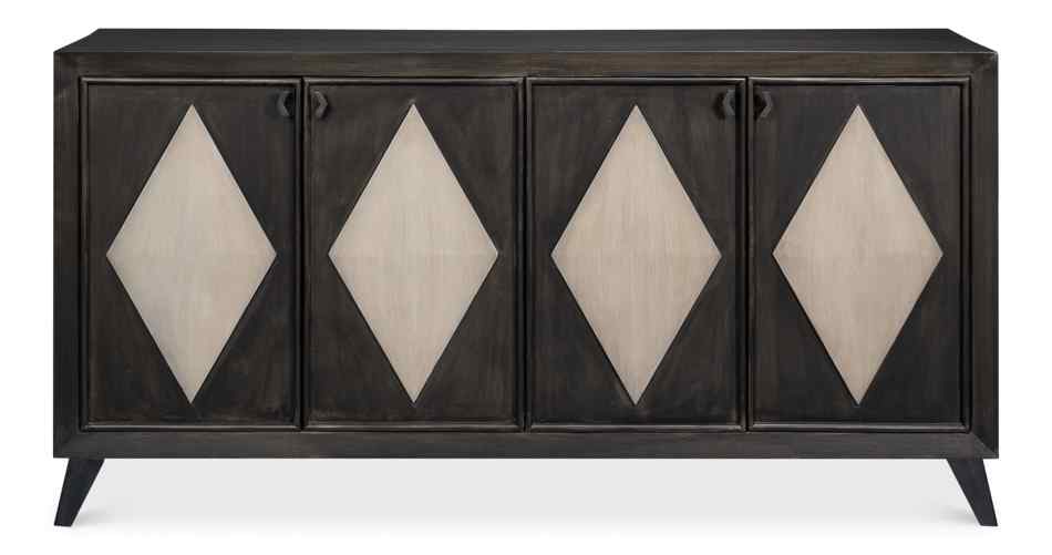 Selma Four Doors Wood Sideboard