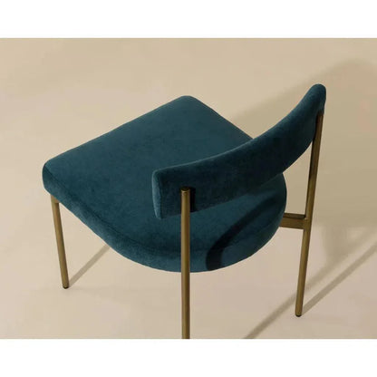 Seneca Fabric Armless Dining Chair 2PC - LOOMLAN - SUNPAN - Dining Chairs