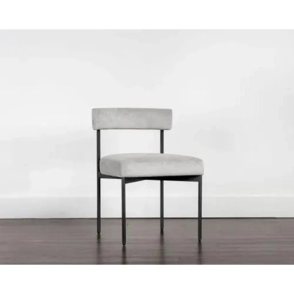 Seneca Fabric Armless Dining Chair 2PC - LOOMLAN - SUNPAN - Dining Chairs