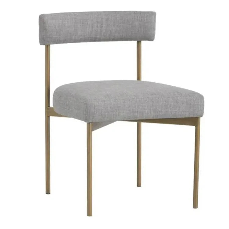 Seneca Fabric Armless Dining Chair 2PC - LOOMLAN - SUNPAN - Dining Chairs