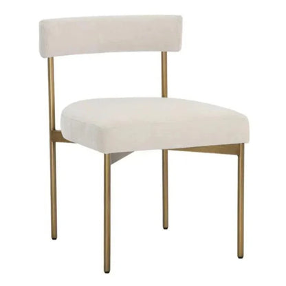 Seneca Fabric Armless Dining Chair 2PC - LOOMLAN - SUNPAN - Dining Chairs
