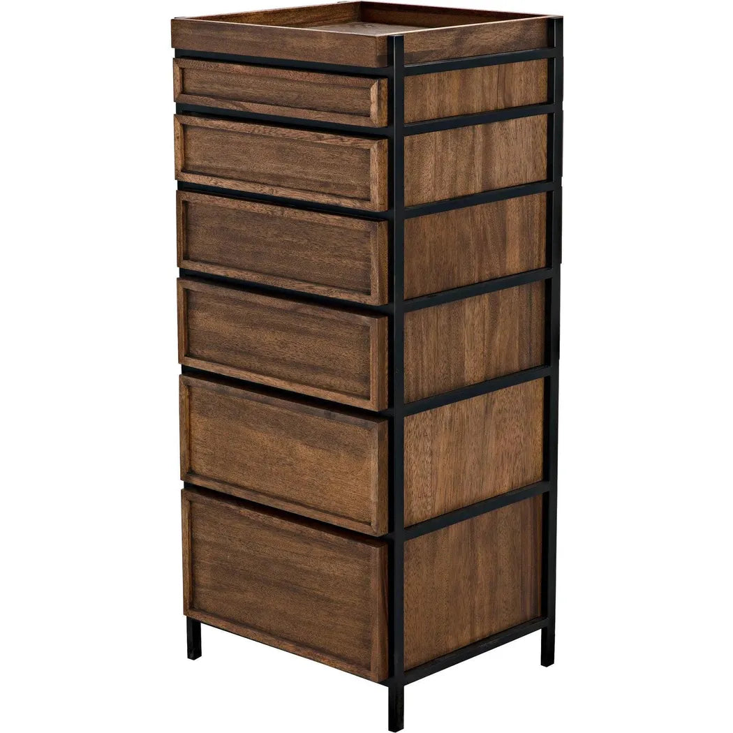 Noir Seoul Wood and Steel Tallboy