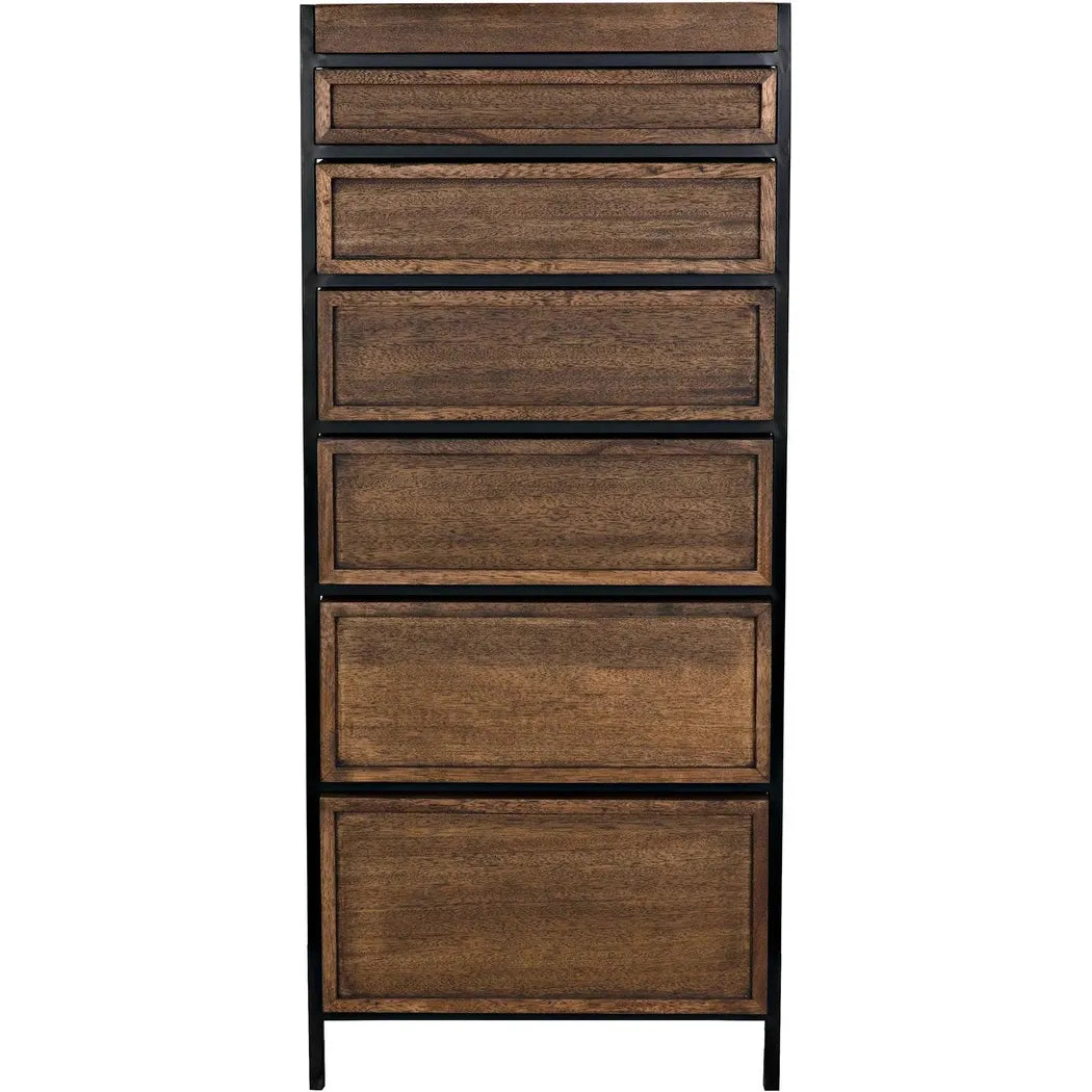Noir Seoul Wood and Steel Tallboy