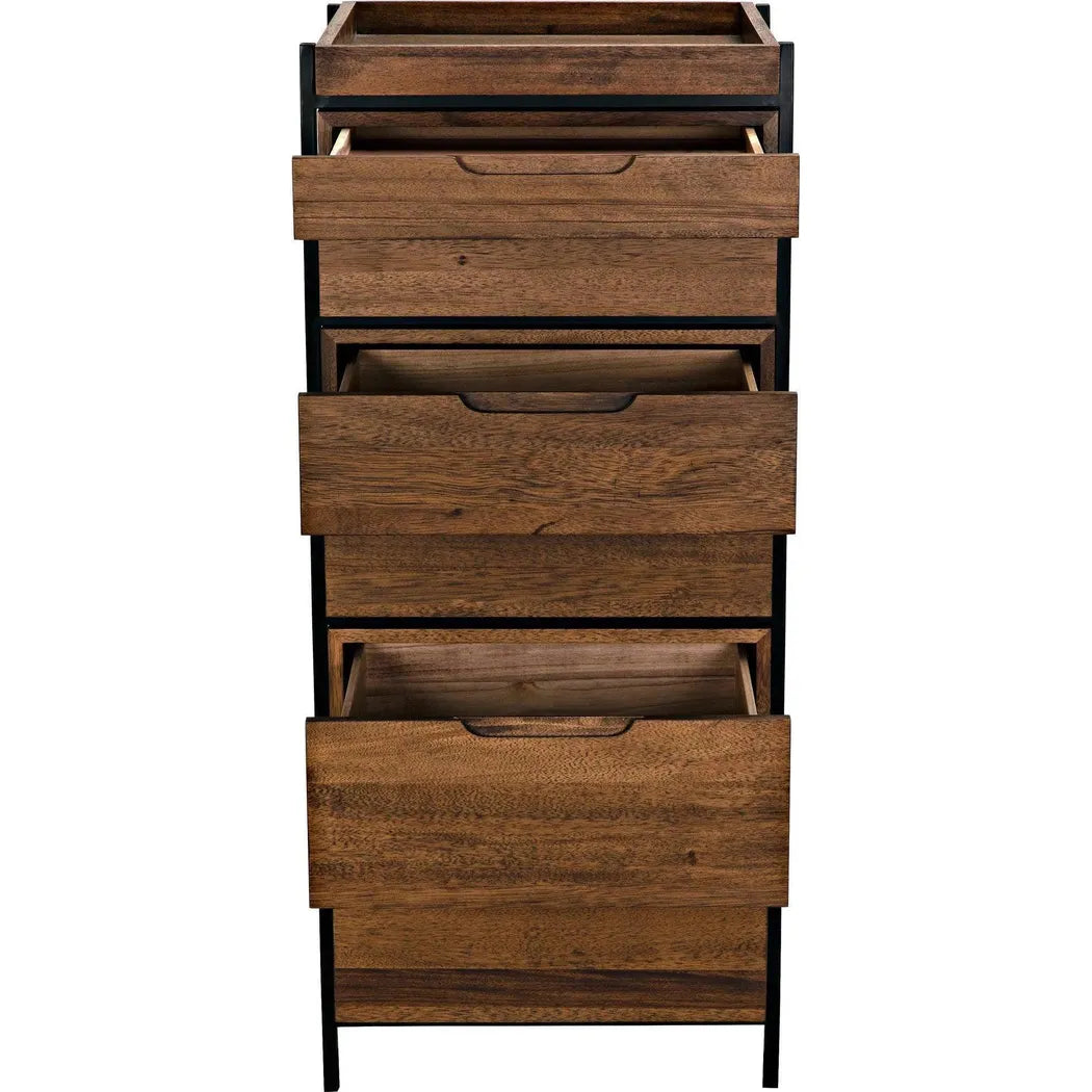 Noir Seoul Wood and Steel Tallboy