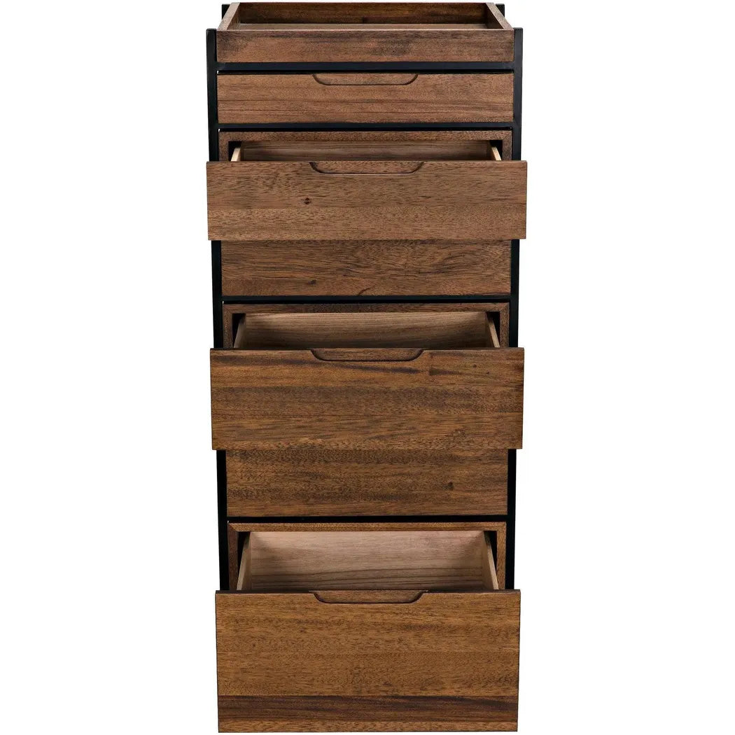 Noir Seoul Wood and Steel Tallboy