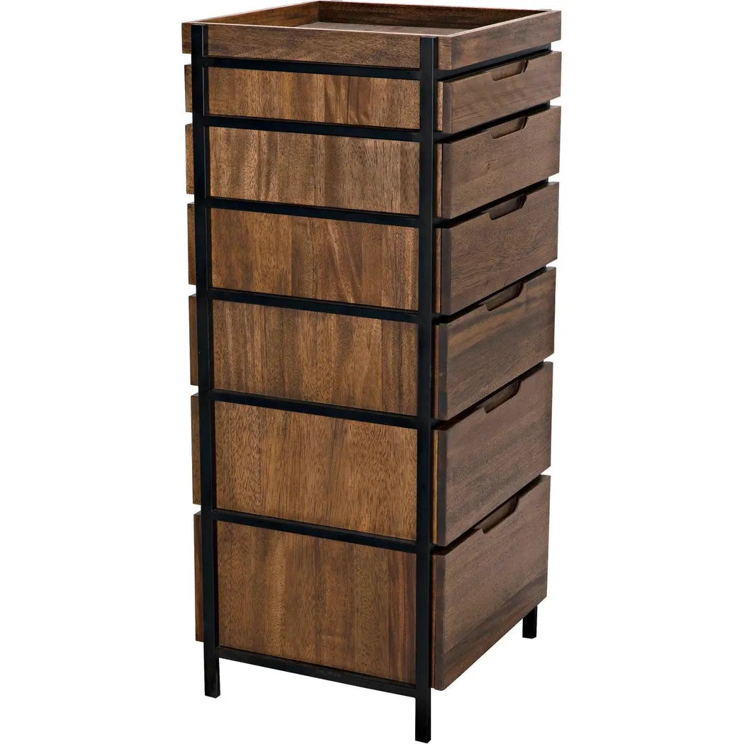Noir Seoul Wood and Steel Tallboy