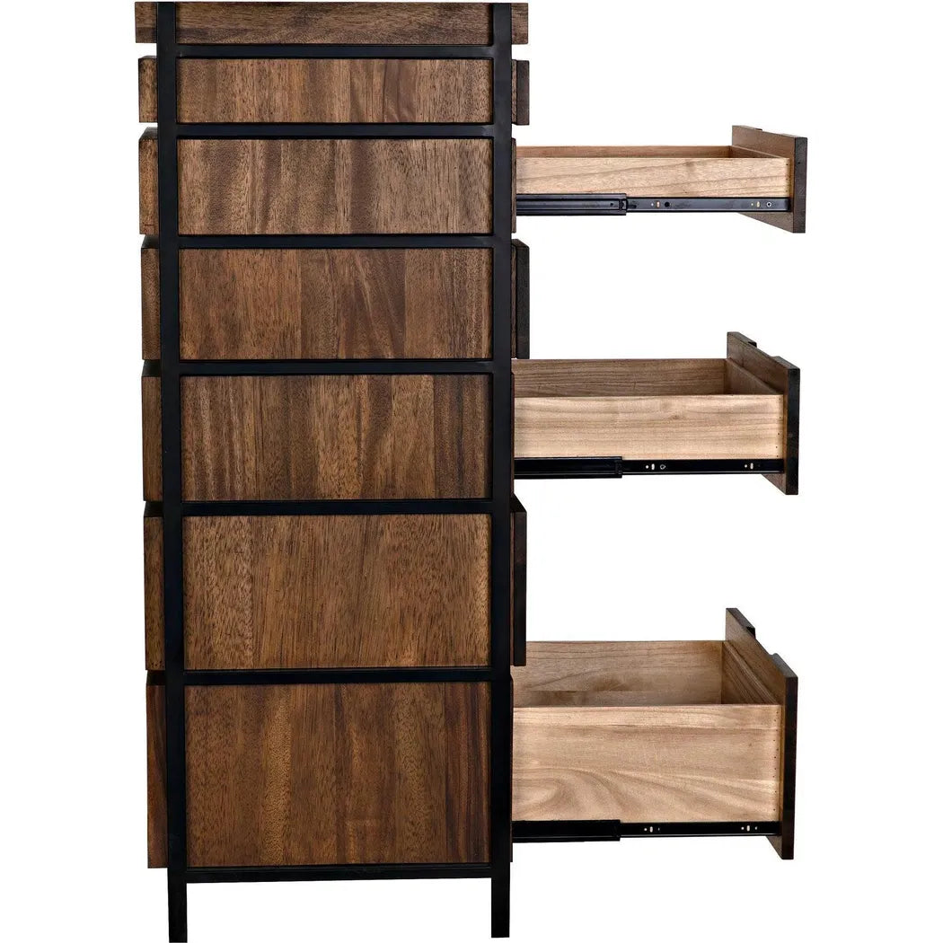 Noir Seoul Wood and Steel Tallboy