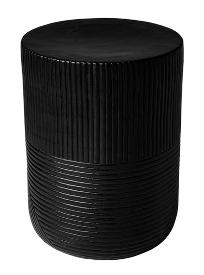 Serenity Textured Side Table 14" Black Outdoor Accent Table-Outdoor Side Tables-Seasonal Living-Sideboards and Things