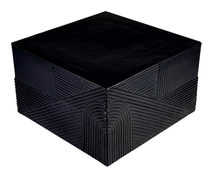 Serenity Textured Square Table 24" - Black Outdoor Accent Table-Outdoor Side Tables-Seasonal Living-Sideboards and Things