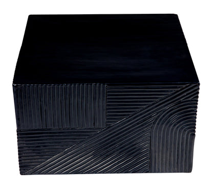 Serenity Textured Square Table 24" - Black Outdoor Accent Table-Outdoor Side Tables-Seasonal Living-Sideboards and Things