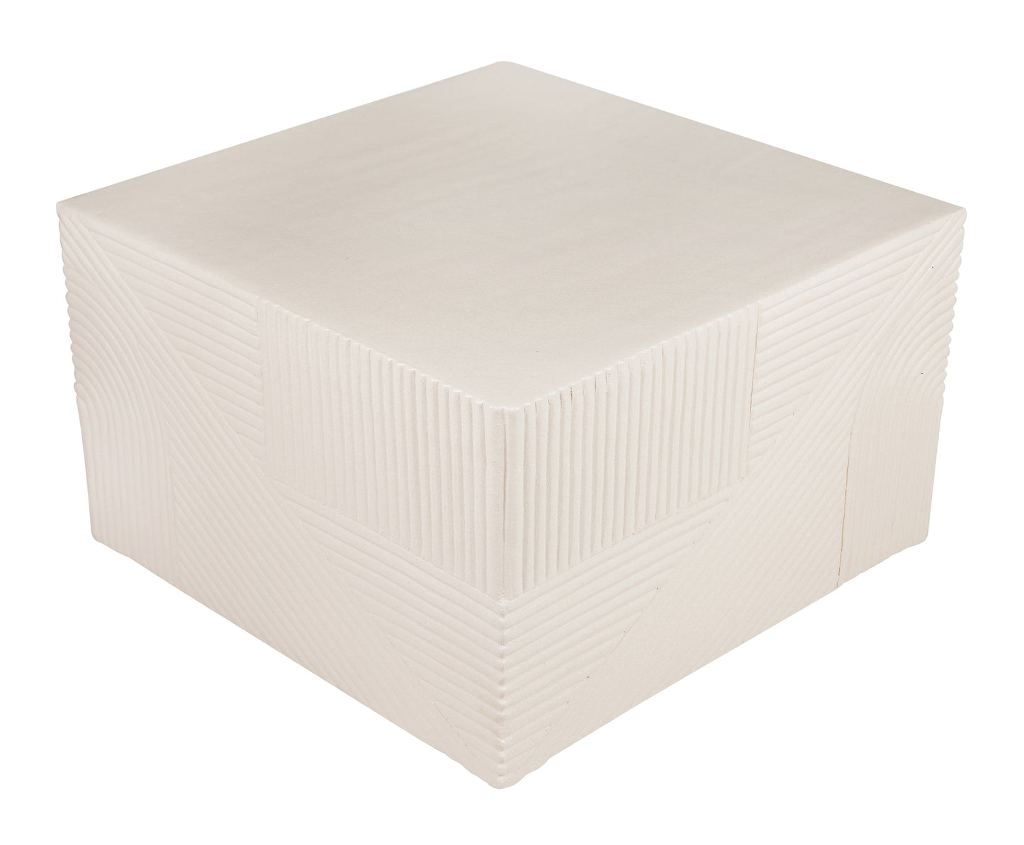 Serenity Textured Square Table 24" - White Outdoor Accent Table-Outdoor Side Tables-Seasonal Living-Sideboards and Things