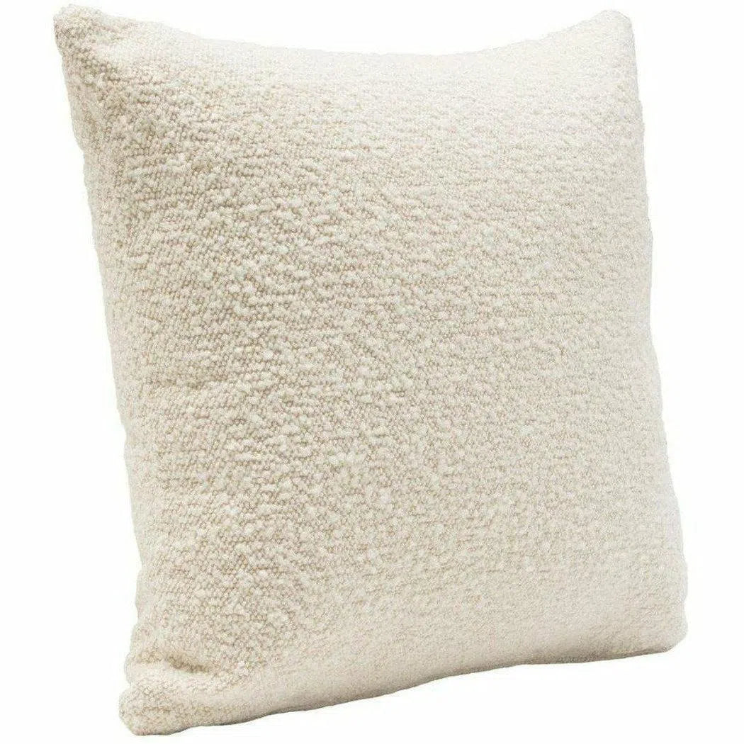 Set of 2 16" Square Accent Pillows in Bone Boucle Fabric Throw Pillows Sideboards and Things  By Diamond Sofa