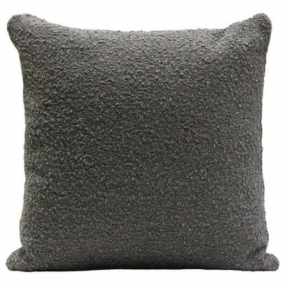 Set of 2 16" Square Accent Pillows in Charcoal Boucle Fabric Throw Pillows Sideboards and Things  By Diamond Sofa