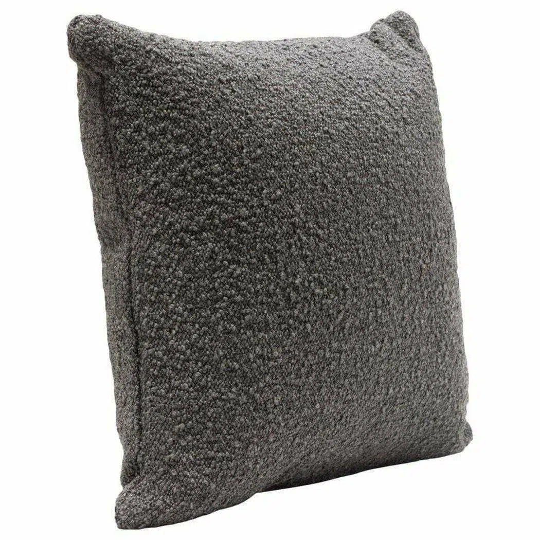 Set of 2 16" Square Accent Pillows in Charcoal Boucle Fabric Throw Pillows Sideboards and Things  By Diamond Sofa