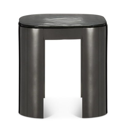 Sev Graphite Accent Table-Side Tables-Currey & Co-Sideboards and Things