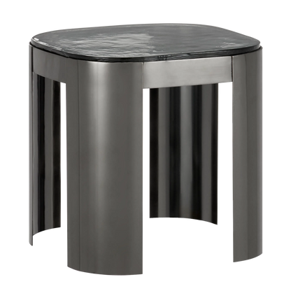 Sev Graphite Accent Table-Side Tables-Currey & Co-Sideboards and Things