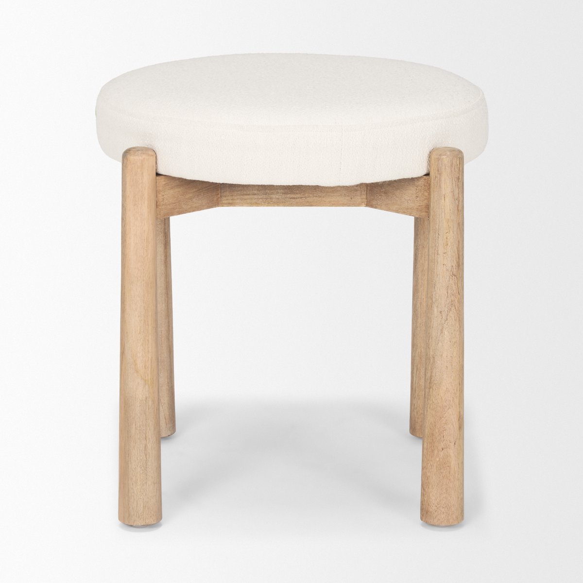 Mercana Shaiden Cream Fabric Stool