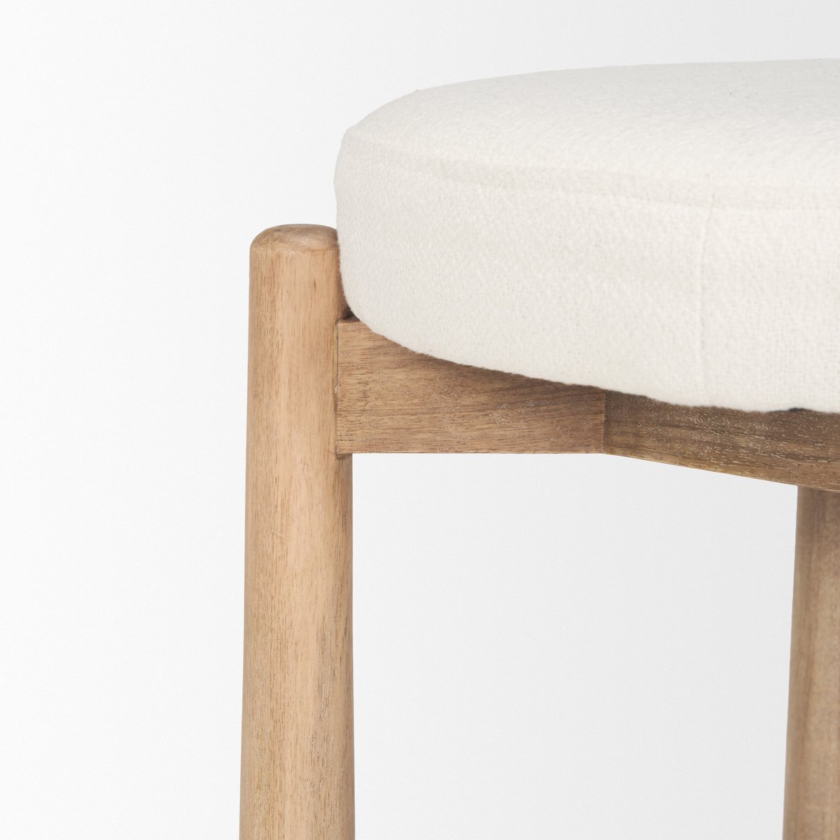 Mercana Shaiden Cream Fabric Stool