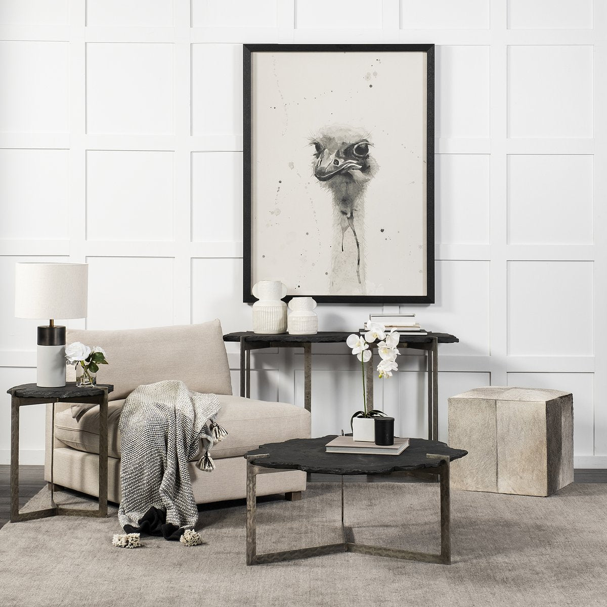 Mercana Shale Irregular Live-Edge Coffee Table