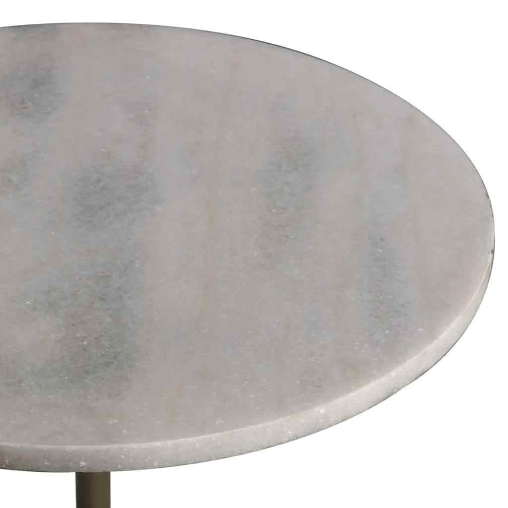 Shantu White Marble Top Side Table
