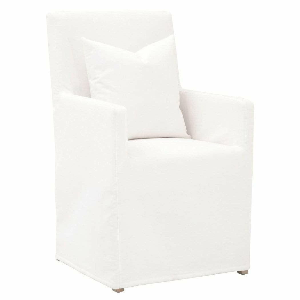 Shelter Slipcover Arm Chair LiveSmart Peyton-Pearl Birch Wood Dining Chairs Sideboards and Things By Essentials For Living