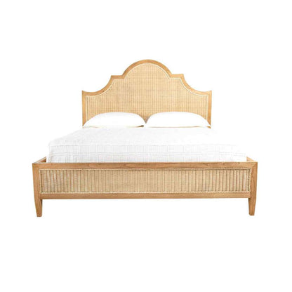 Sherlock Natural Wooden King Bed