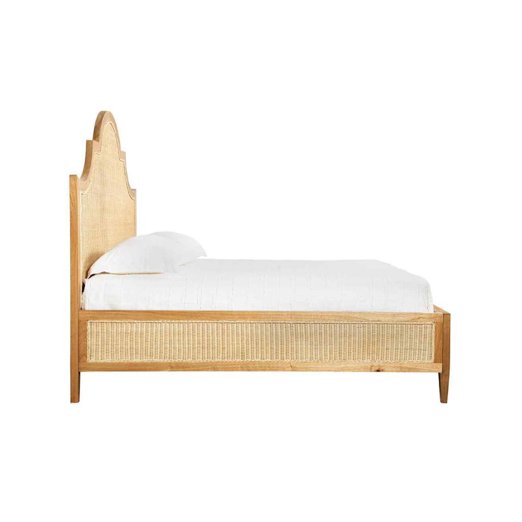 Sherlock Natural Wooden King Bed